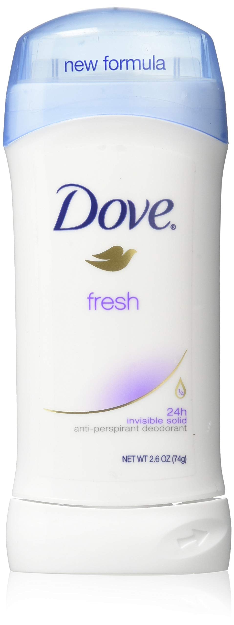 Dove déodorant bâton Invisible frais 76 ml, protection discrète tout au long de la journée.
