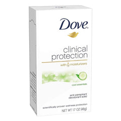 Flacon Dove Déodorant Protection Clinique femme, fraîcheur durable et hydratation légère pour la journée