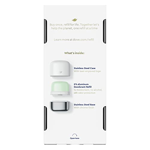 Dove déodorant remplissage etui inox réutilisable.