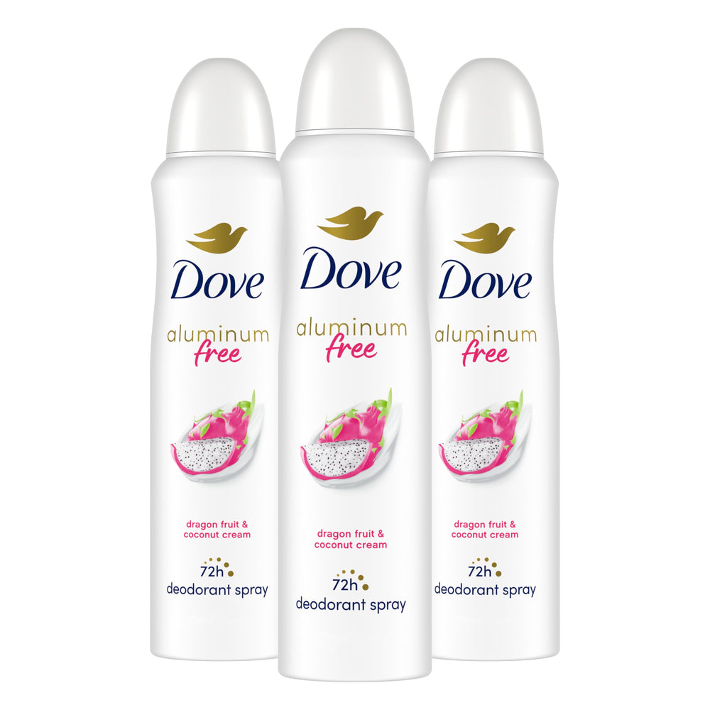 Dove sans aluminium dragon fruit coco, bouteille prête pour une fraîcheur durable.