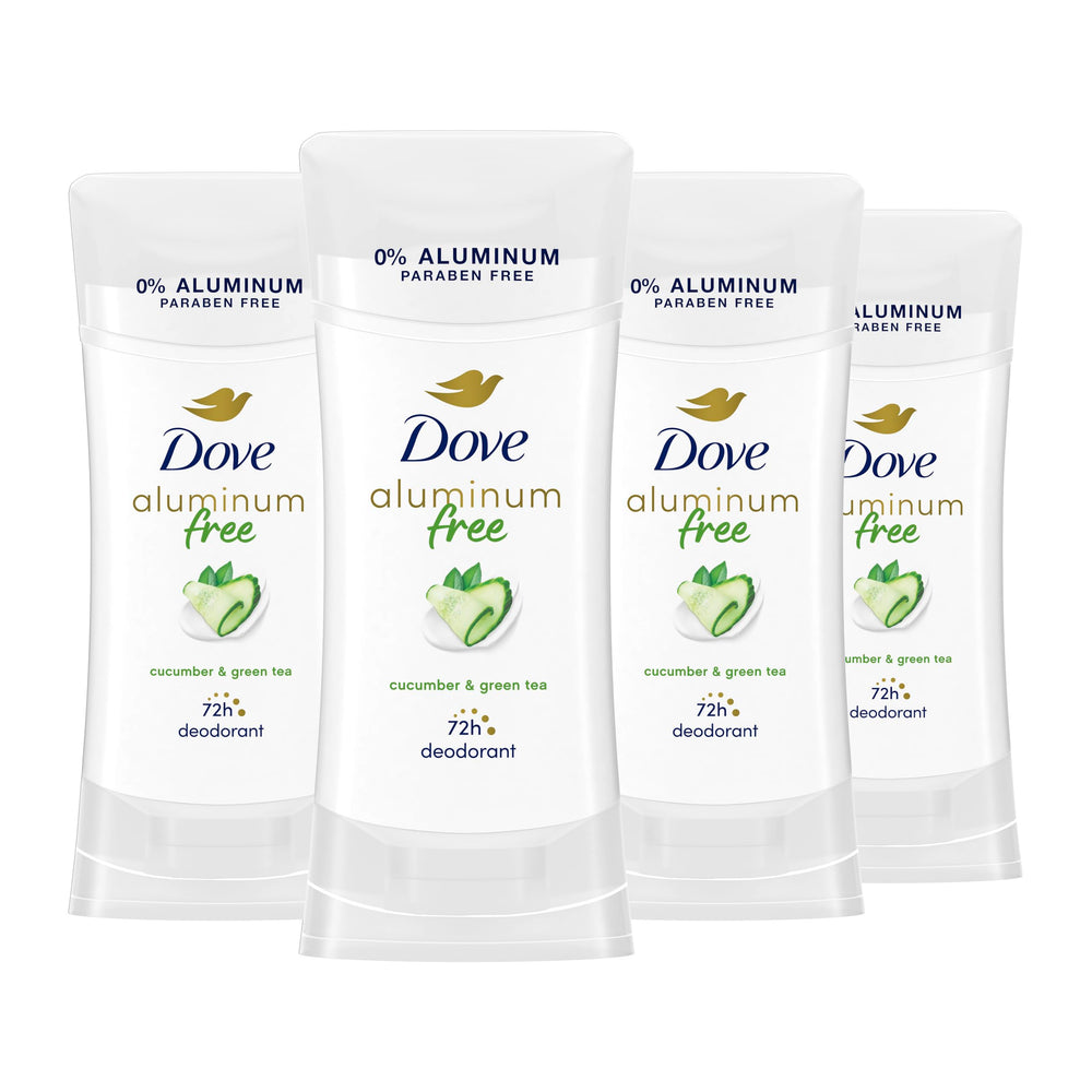 Dove déodorant sans aluminium en baton parfum concombre, protection d’odeur jusqu’à 48 heures.