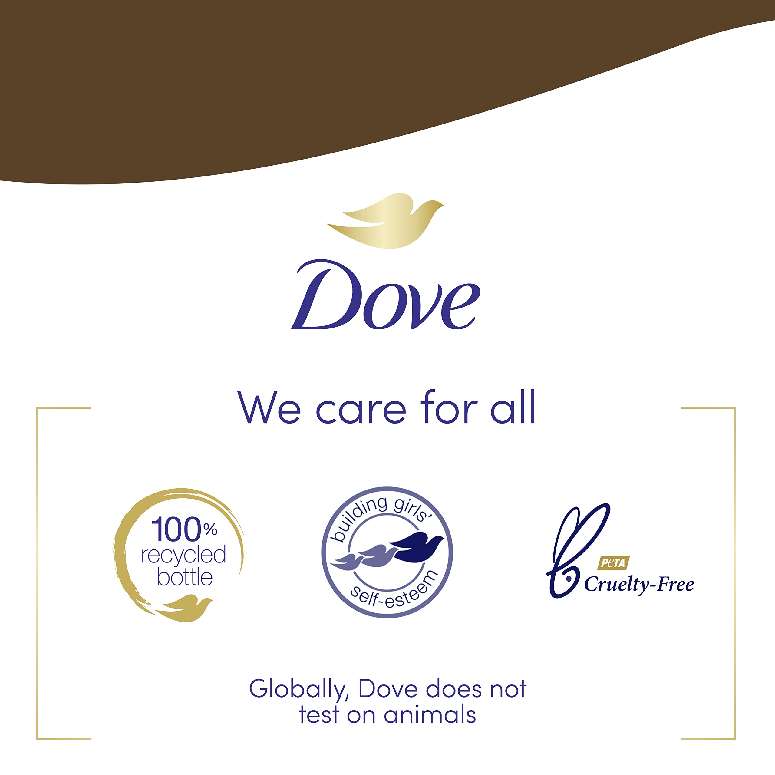 Gel douche Dove, emballage plastique recycle