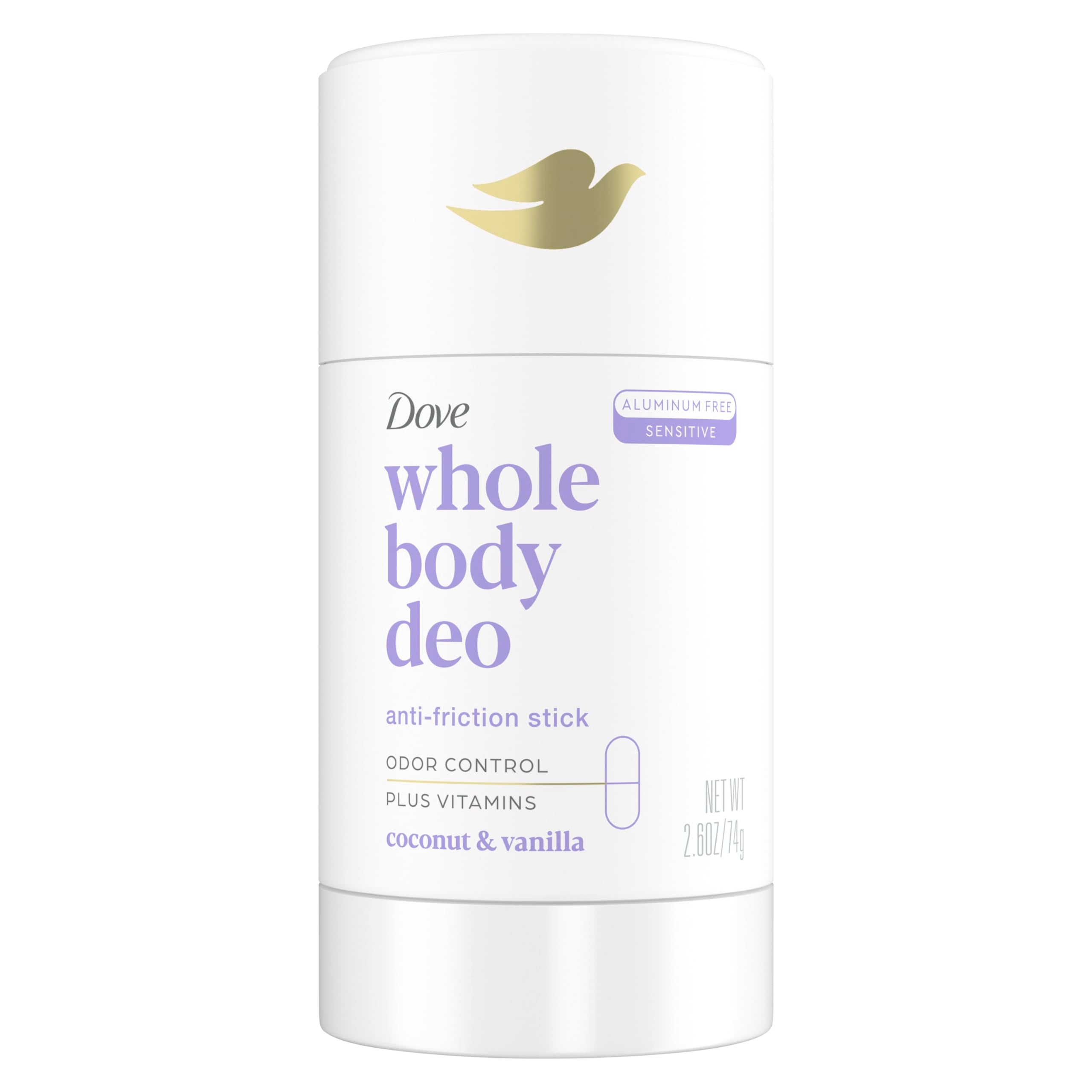 Dove emballage du bâton déodorant coco-vanille pour tout le corps