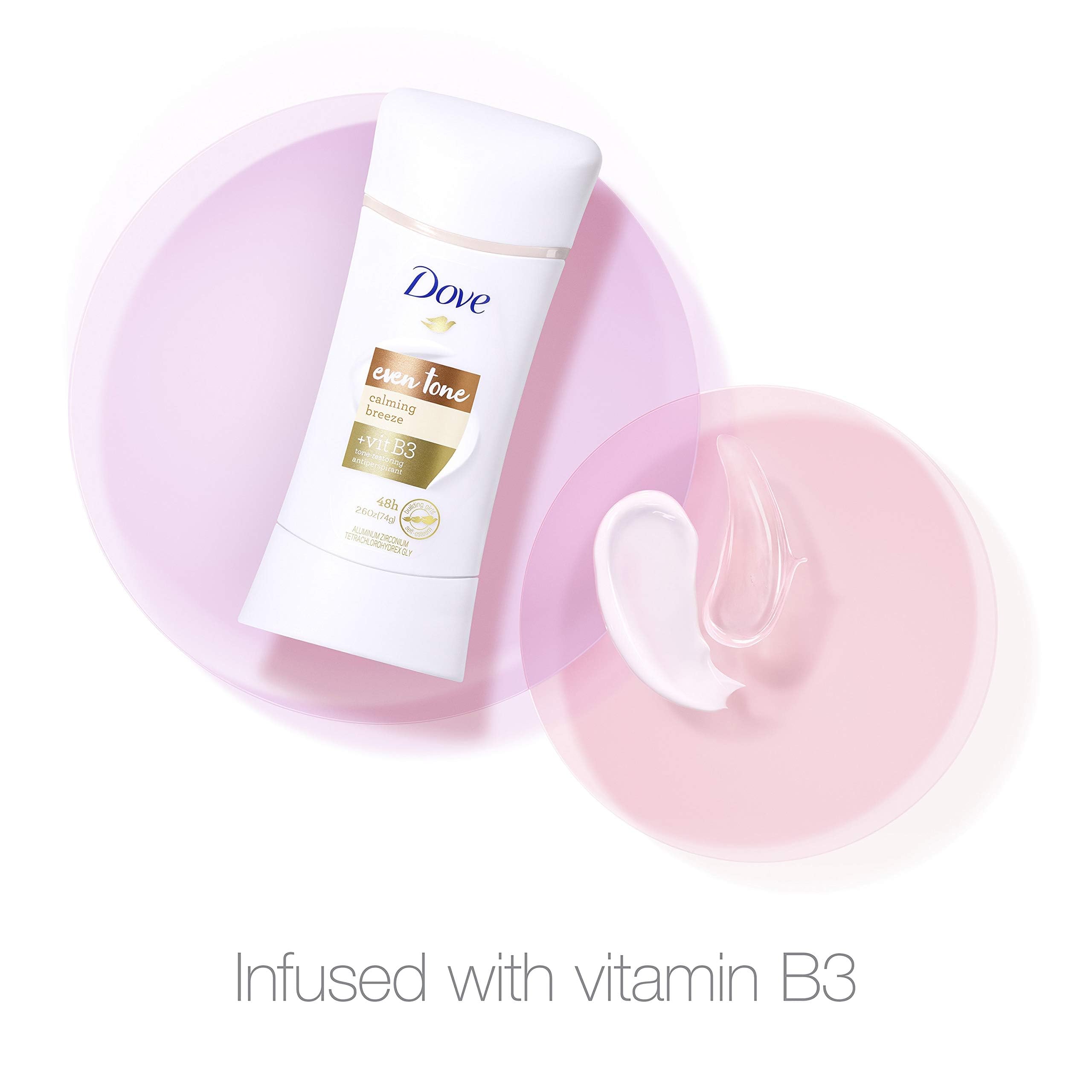 Dove Even Tone in use applying to underarm for sweat and odor protection