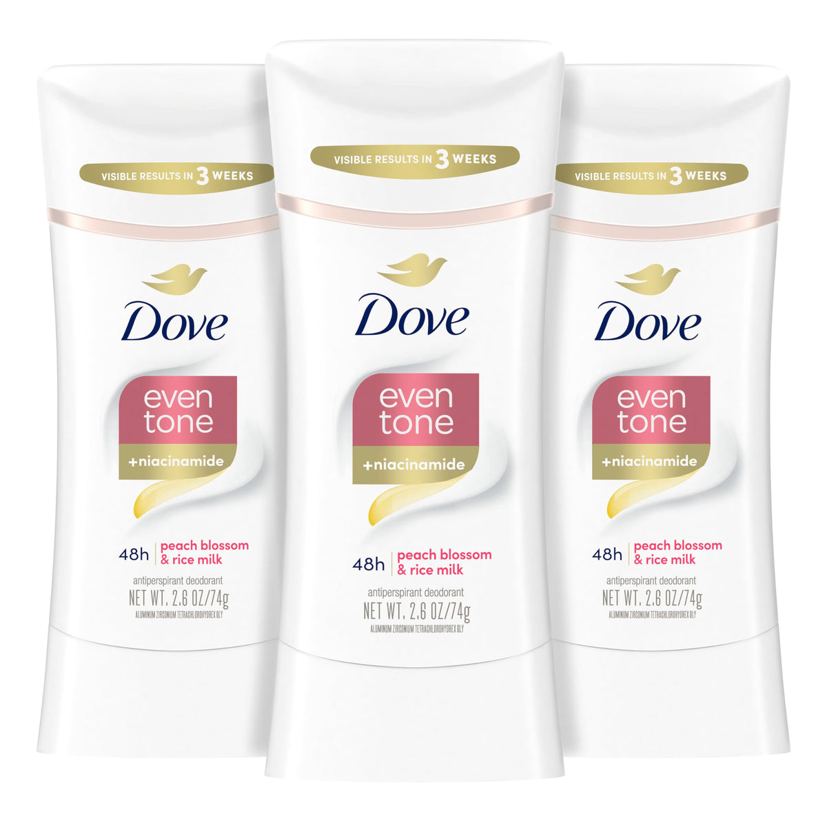Dove Even Tone bâton, application facile et protection longue durée.