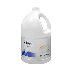 Gel douche Dove 5 litres, remplissage pratique et économique pour toute la famille.