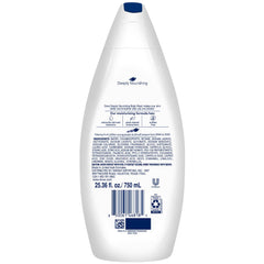 Gel douche Dove crème hydratante, texture riche pour peau hydratée.