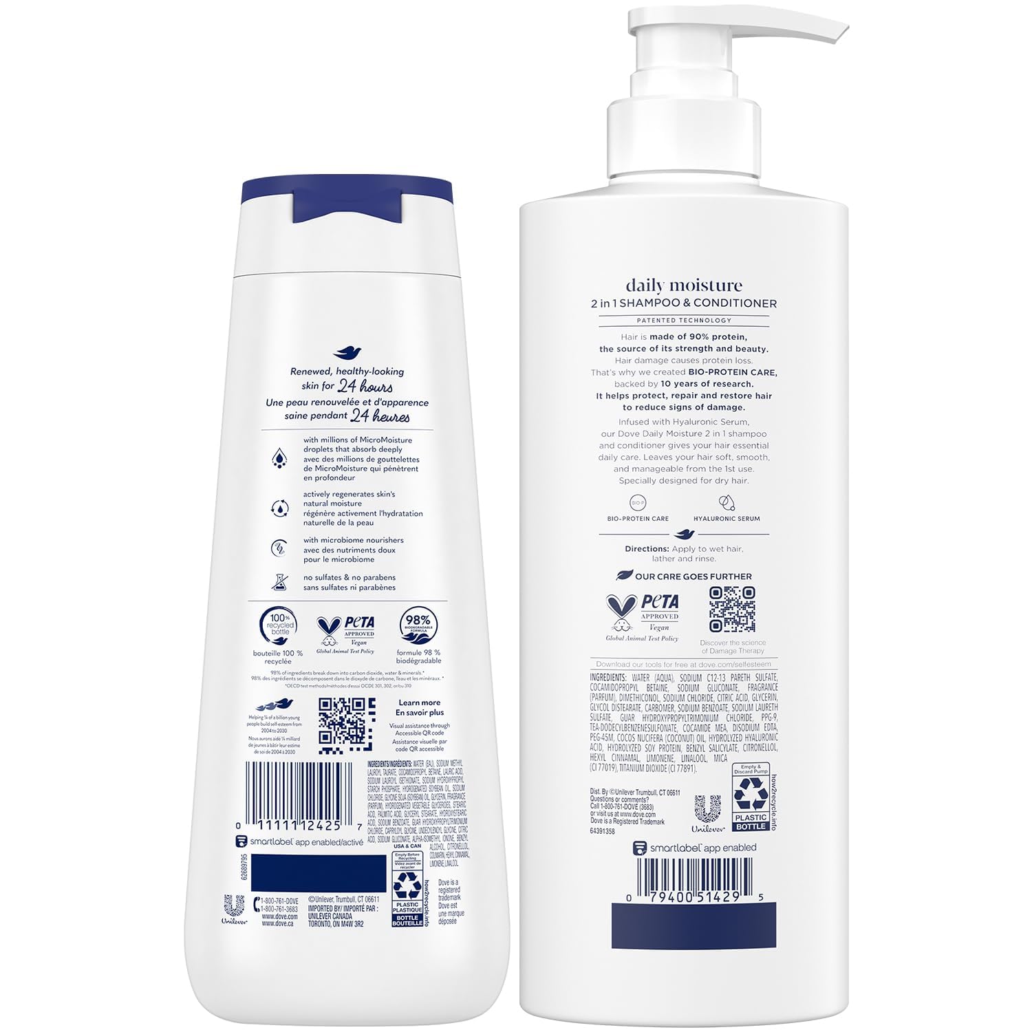 Gel douche Dove Deep Moisture, peau hydratée et parfum fruité.