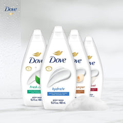 Gel douche Dove Gentle Pamper, flacon supplémentaire prêt à l’emploi