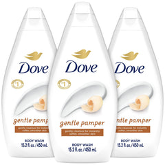 Dove Gel Douche Doux et Apaisant: bouteille hydratante pour peau douce.