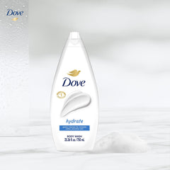 Peau douce après utilisation du gel douche Dove Hydratant.