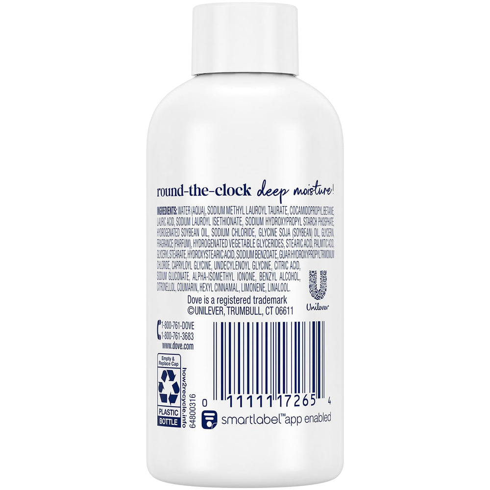 Dove Hydratation Profonde: mousse riche enveloppant la peau.