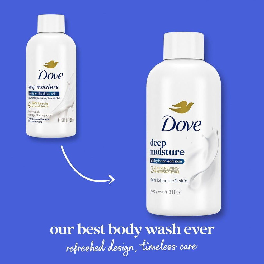 Dove Hydratation Profonde: pack de 24 pour voyages et quotidien.