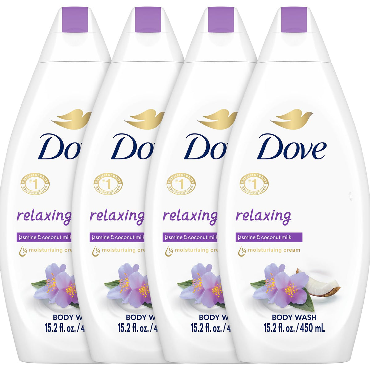 Dove Gel Douche Relaxant Jasmin-Coco: parfum apaisant pour peau douce