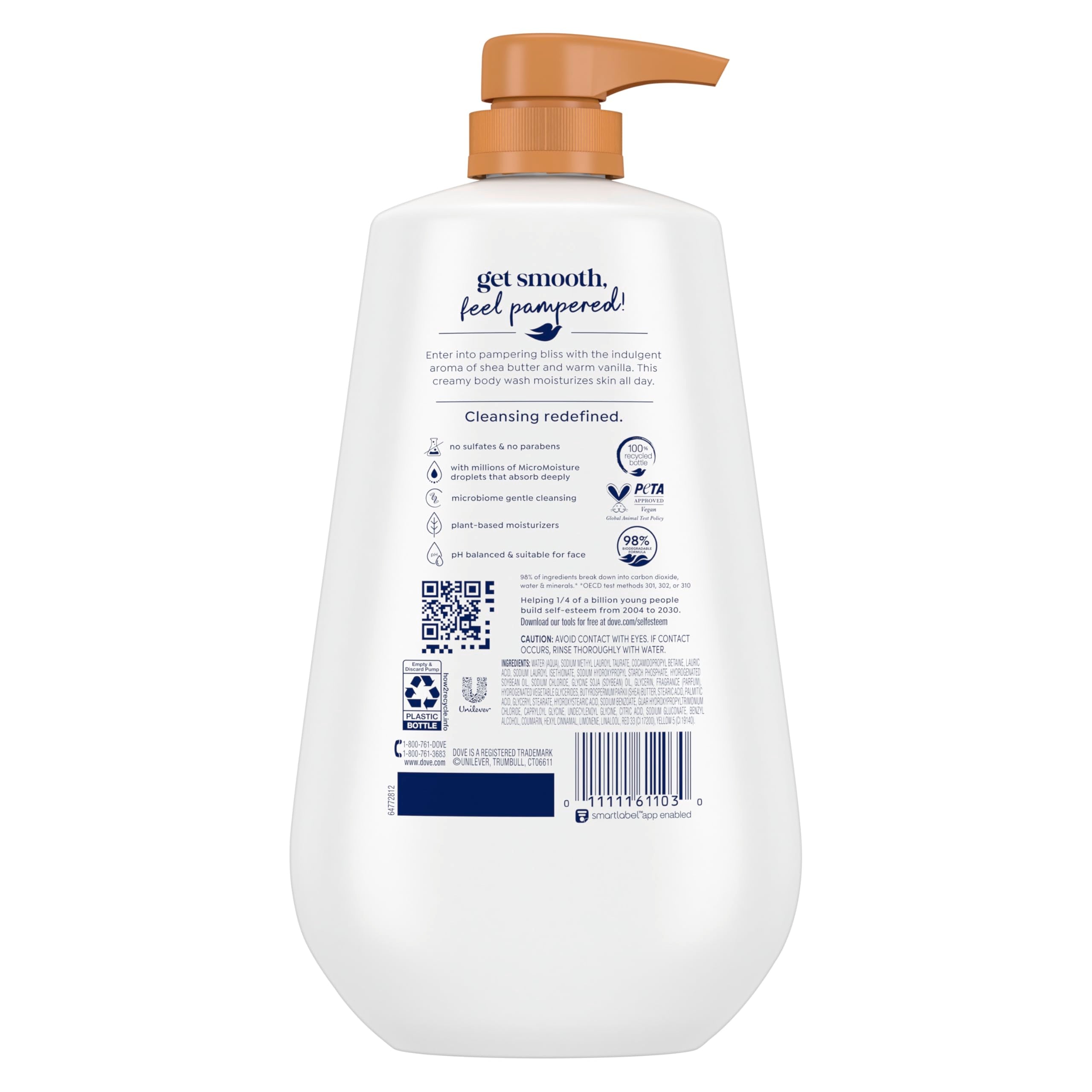 Gel douche Dove texture cremeuse pour peau douce et hydratée