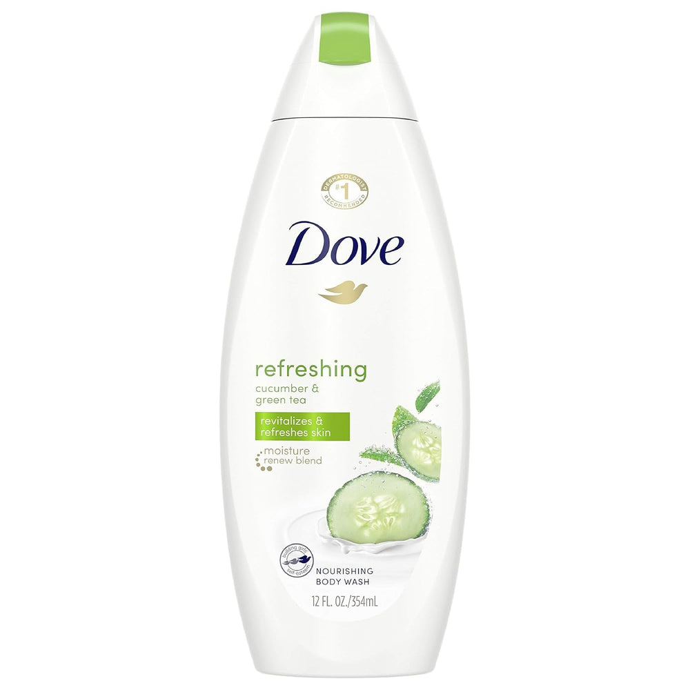 Dove Go Fresh Concombre Vert — bouteille 354 ml pour hydratation fraîche.