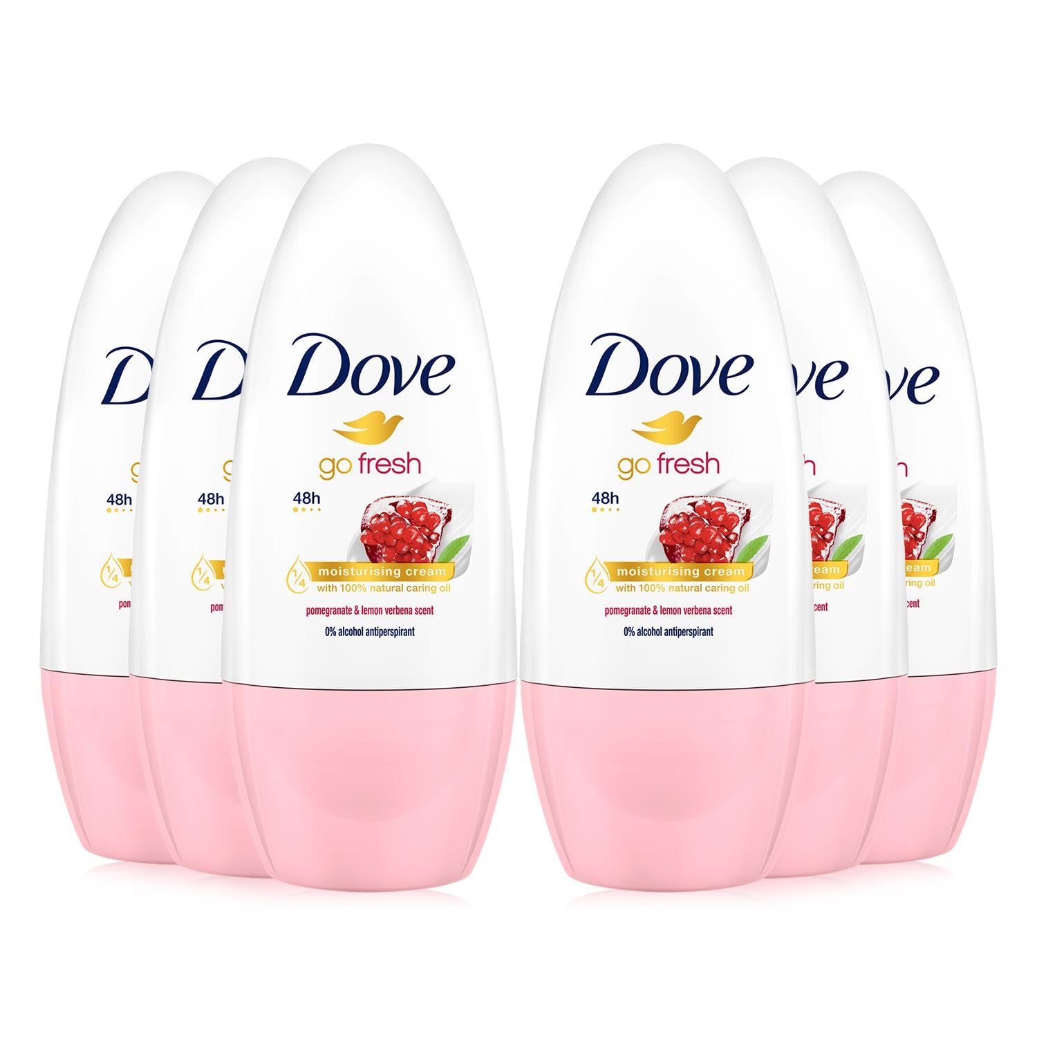 Dove Go Fresh Roll-On grenade et verveine – emballage élégant pour une fraîcheur durable
