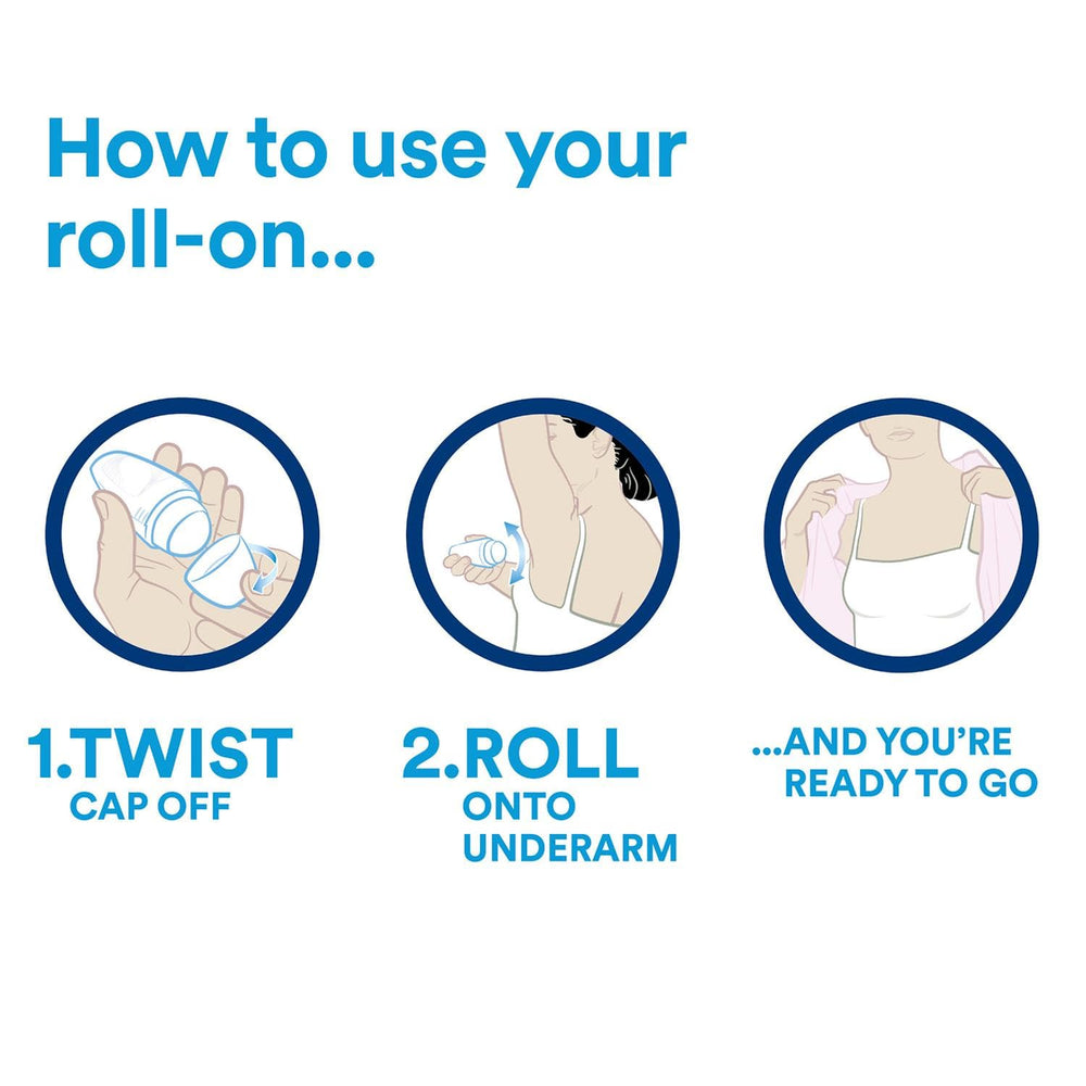 Dove Go Fresh Roll-On soin peau sous-bras après rasage.