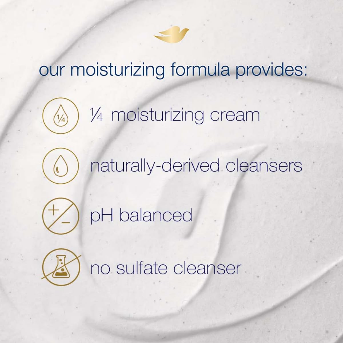 Gommage Dove Macadamia et Lait de Riz, peau nourrie et satinée après usage.