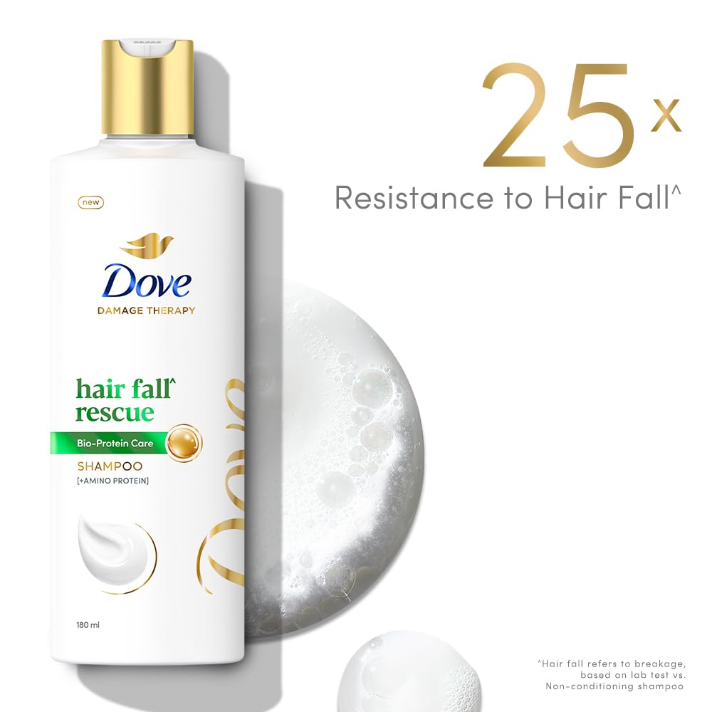 Dove Hair Fall Rescue: lavage quotidien qui laisse les cheveux propres et frais.