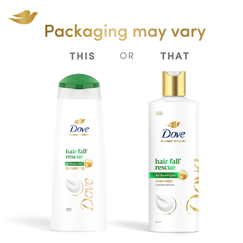 Dove Hair Fall Rescue: versement facile, application rapide et pratique.