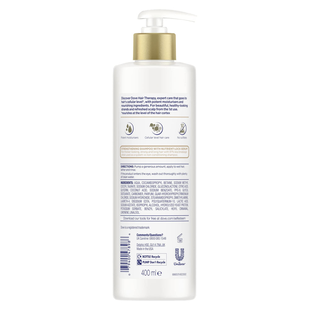 Dove Hair Therapy Breakage Remedy Shampoo — texture lisse facilitant le coiffage après lavage