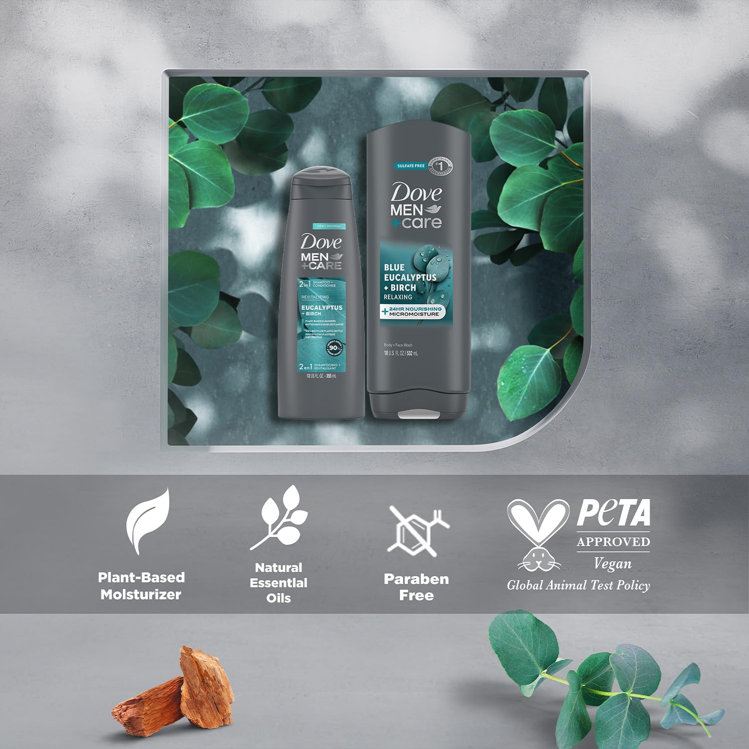 Dove Men+Care ensemble-douche-relaxant: expérience sensorielle et pratique.