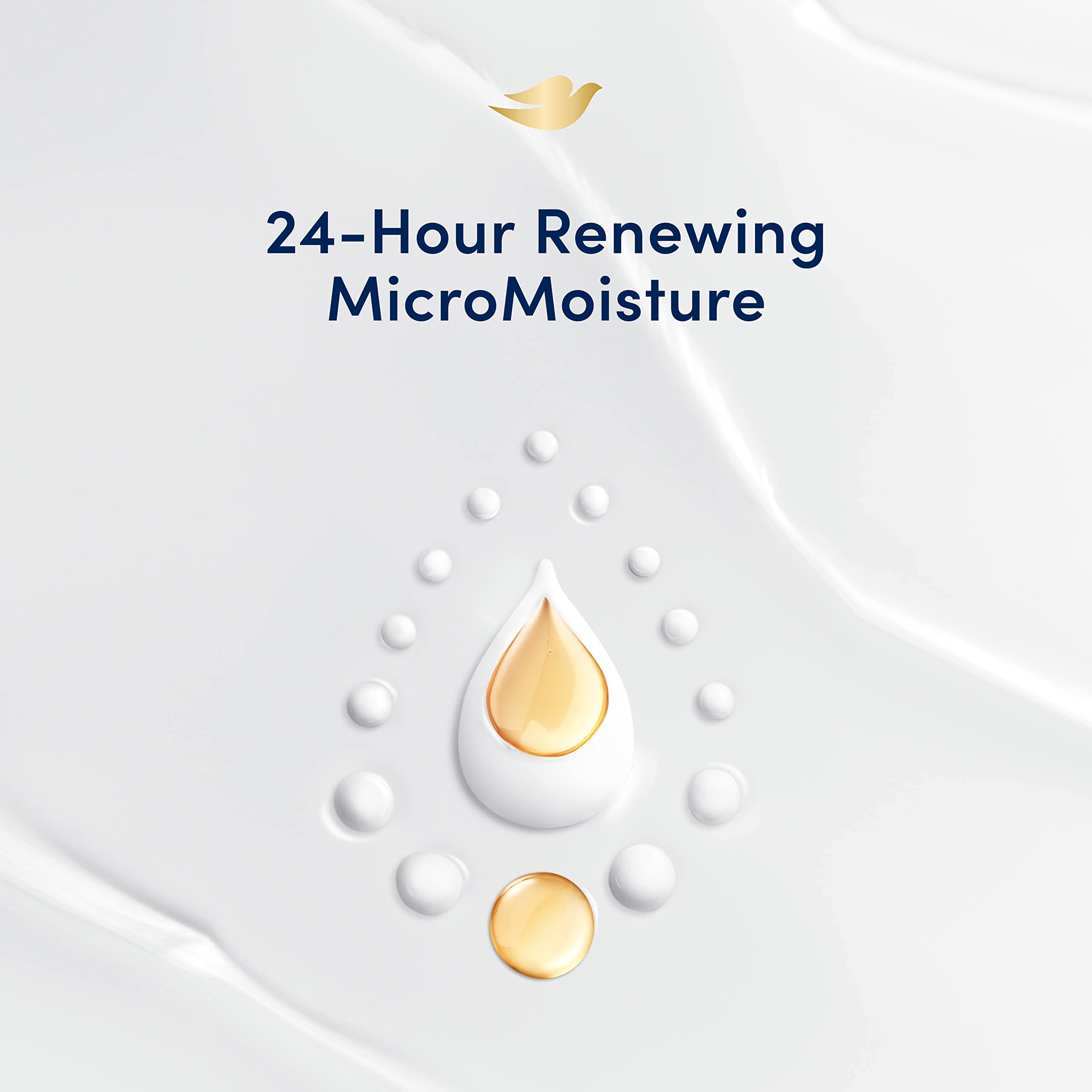 Hydratants végétaux Dove pour nourrir la peau avec douceur.