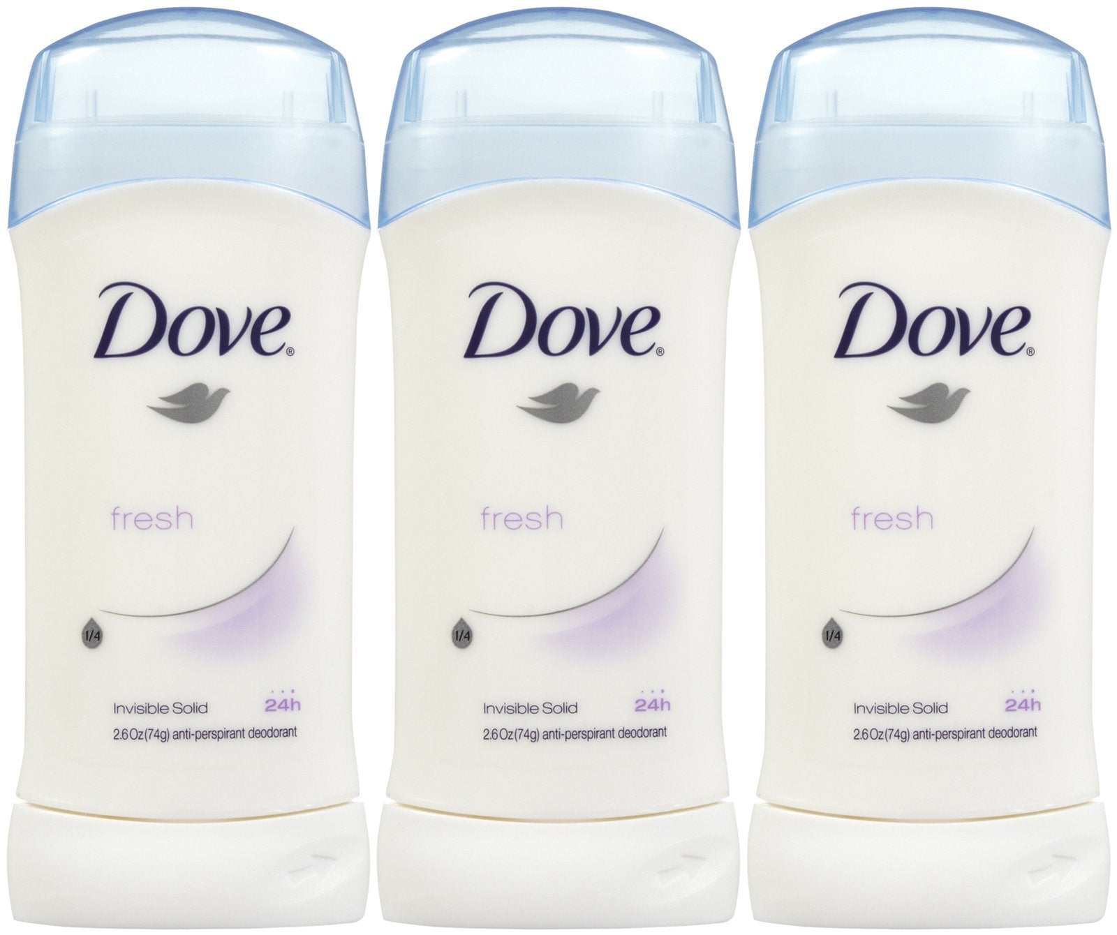 Dove Invisible Solid Deodorant Fresh per-stick with 24-hour protection