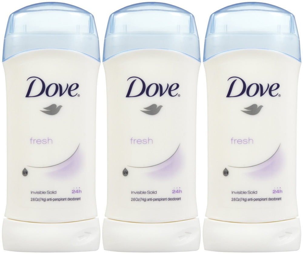 Dove Invisible Solid Deodorant Fresh per-stick with 24-hour protection