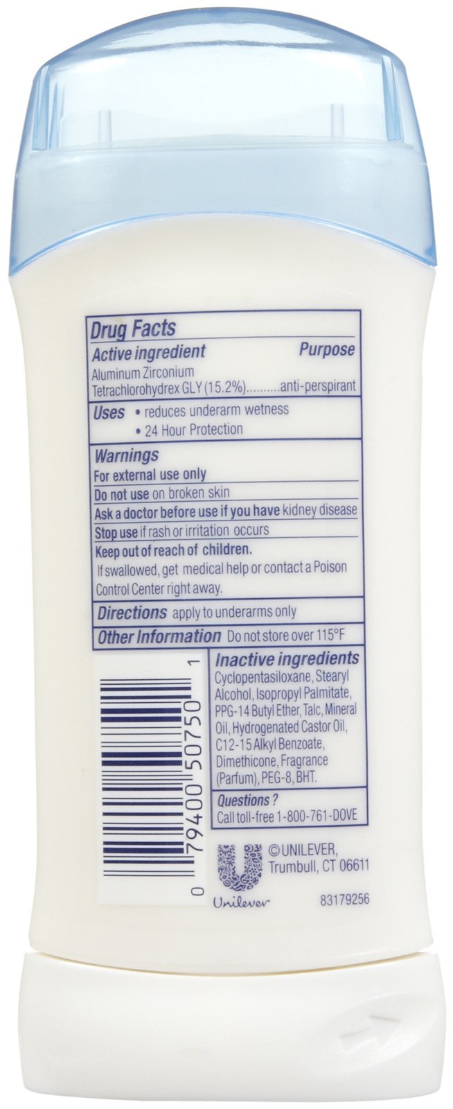 Dove Fresh scent three-stick pack for everyday, all-day freshness