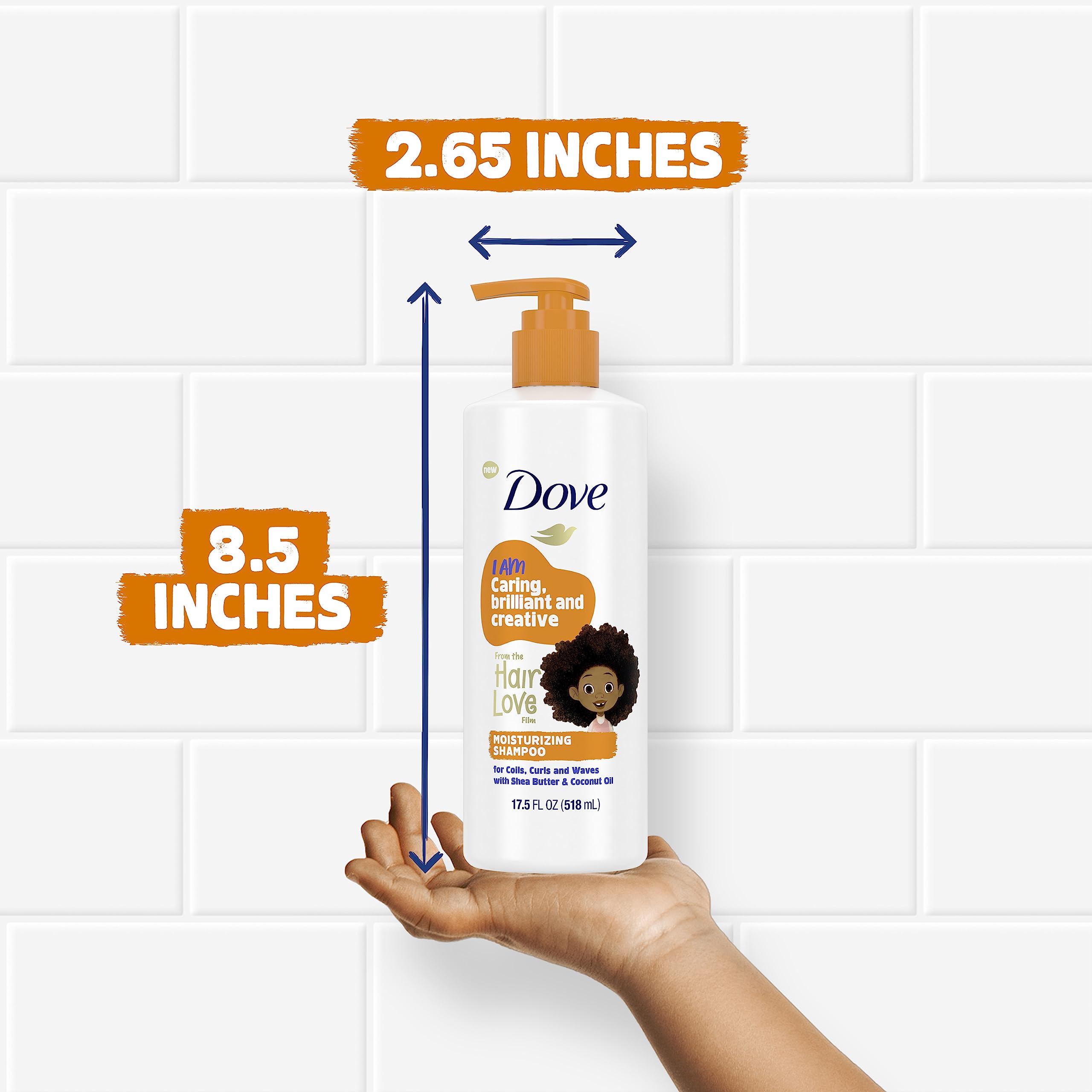 Dove Kids Texture Boucles, définition et brillance naturelles.