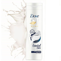 Dove Lotion Corps Nourrissante, texture crème douce et agréable.
