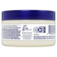 Texture crème Dove Masque Minéral pour cheveux nourris et forts.
