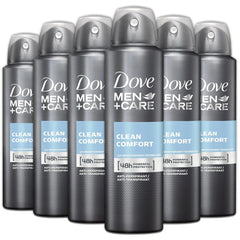 Dove Men+Care aérosol, paquet de 6, fraîcheur durable toute la journée.