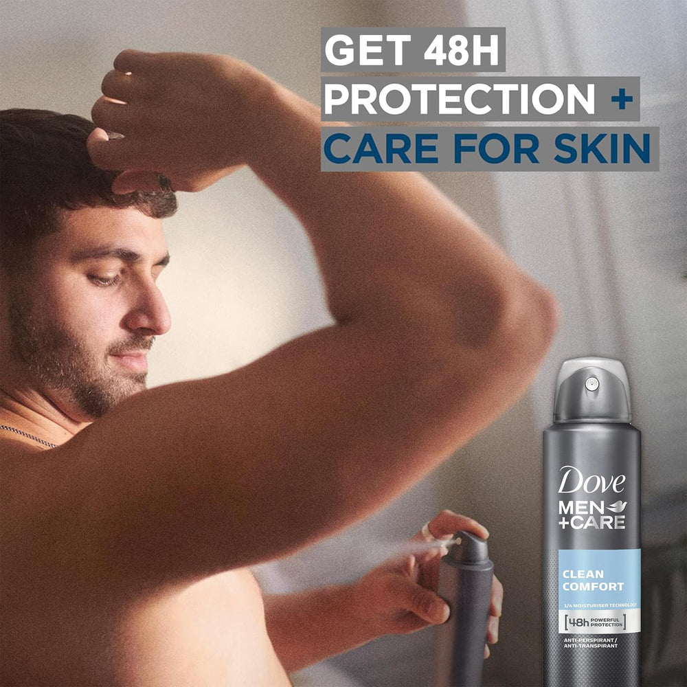 Application sous les aisselles avec Dove Men+Care pour douceur et confort.