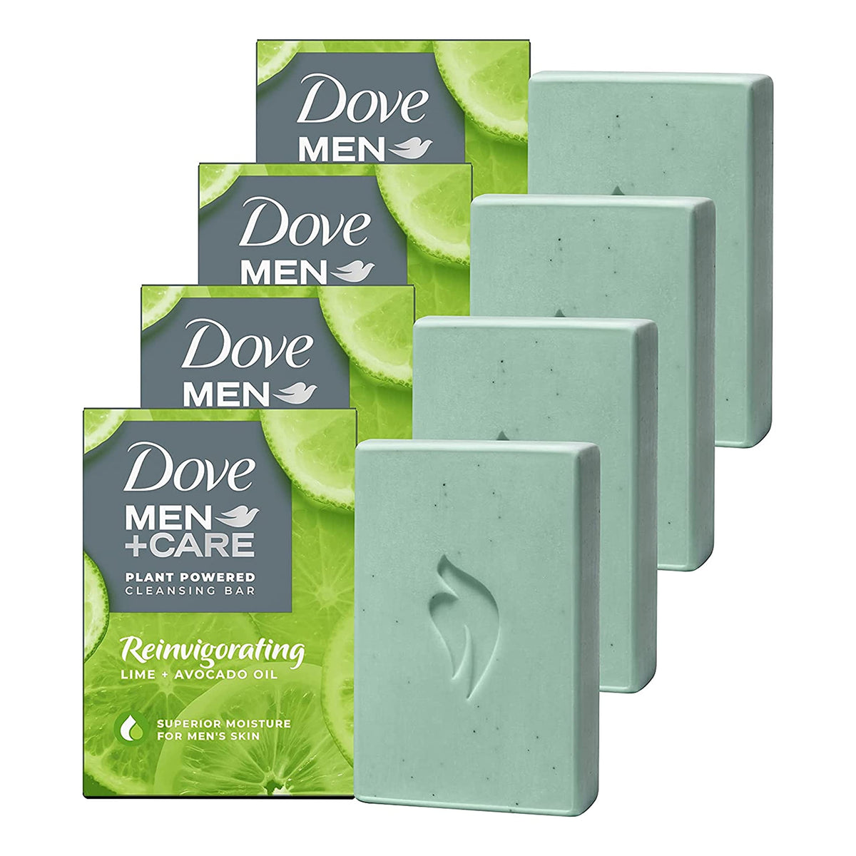 Dove Men+Care barre-nettoyante plant-power lime-avocat: nettoie et hydrate.
