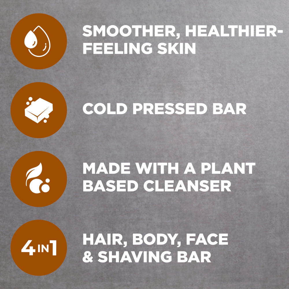 Texture crèmeuse et riche de la barre, sensation douce après application.