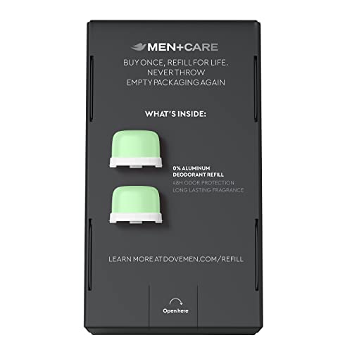 Dove Men+Care boîtier inoxydable inclus dans le kit de démarrage.