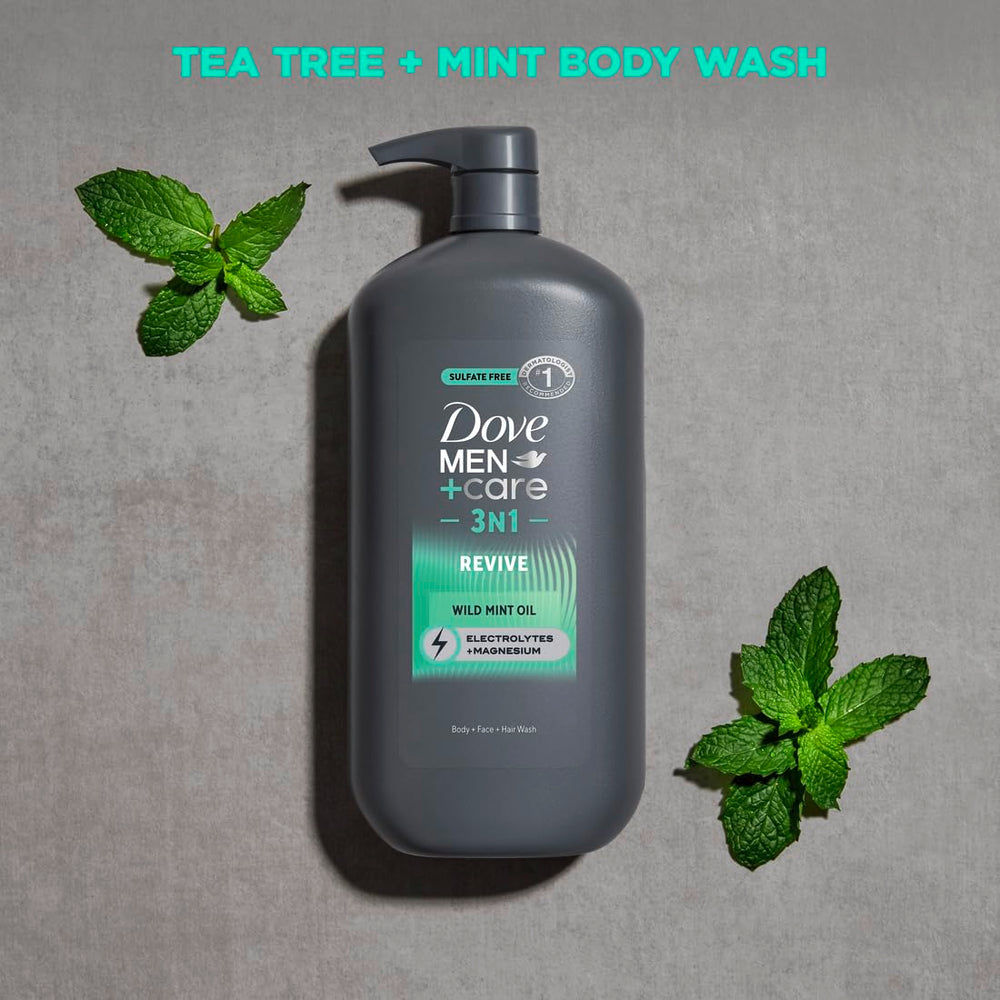 Dove Men+Care, bouteille plastique recyclée certifiée PETA, choix responsable et durable.