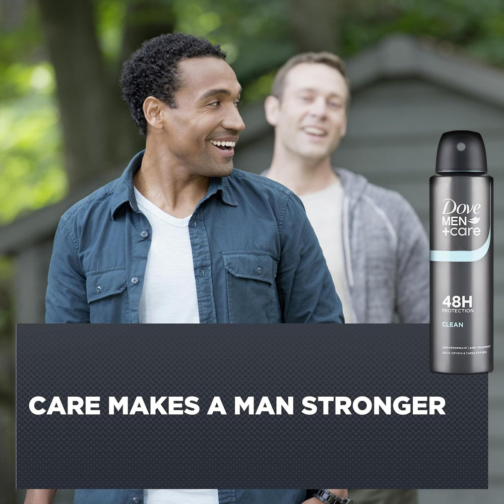 Dove Men+Care Classic Spray, format compact idéal pour le sac de sport et les déplacements.