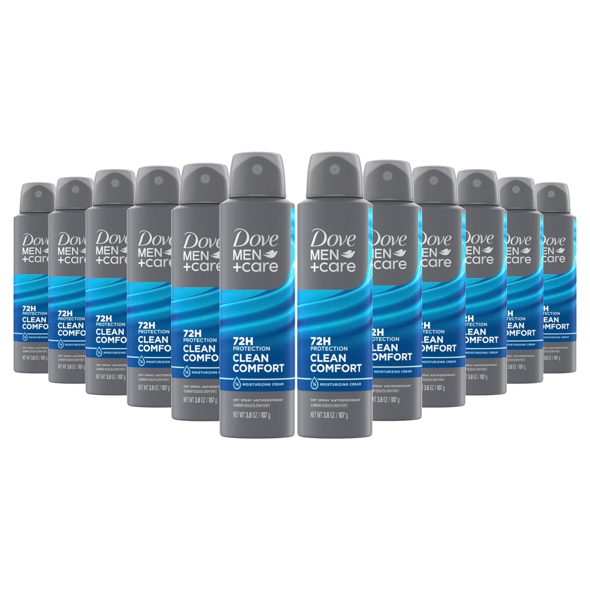 Flacon Dove Men+Care Clean Comfort spray sec prêt à l’emploi, sensation sèche