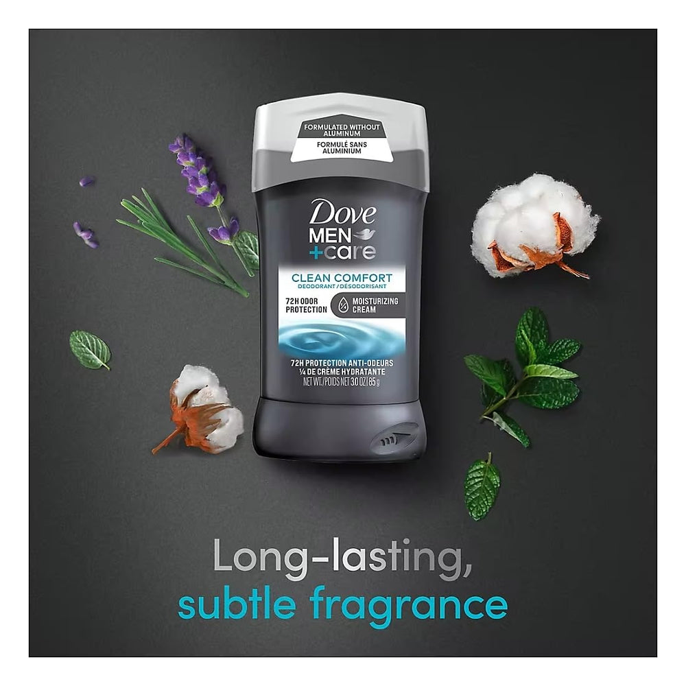 Dove Men+Care déodorant au parfum discret pour une fraîcheur subtile.