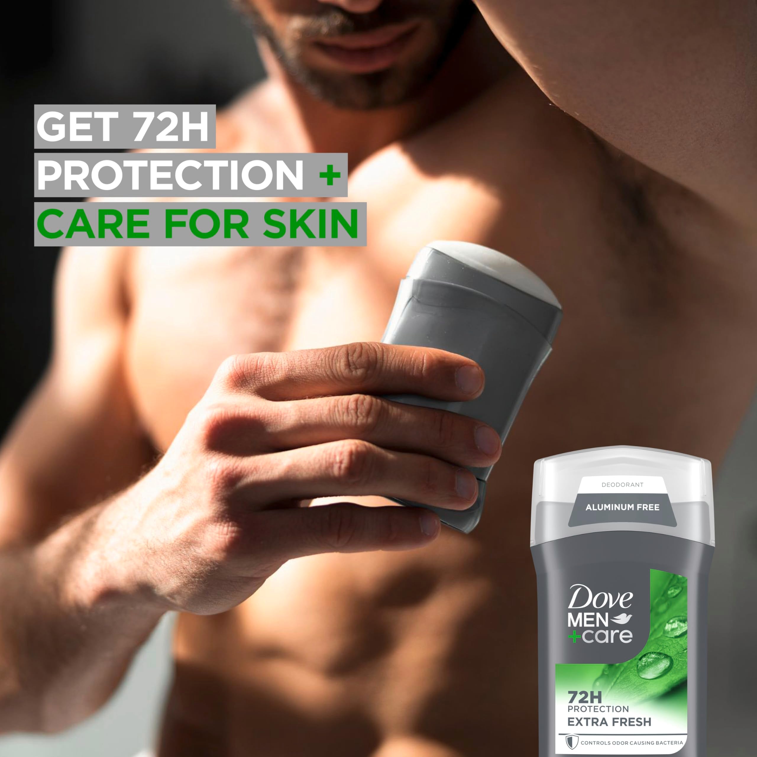 Conseils d'application Dove Men+Care Déodorant Stick pour une fraîcheur durable.