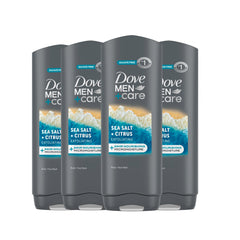 DOVE MEN + CARE bouteille exfoliante sel marin agrumes, hydratation durable