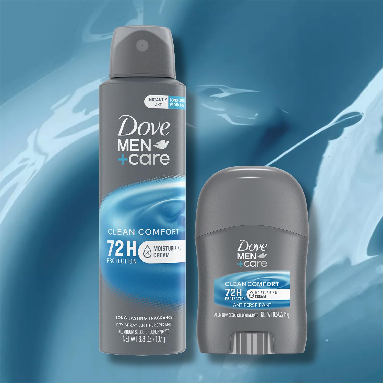 Dove Men+Care Dry Spray – application et séchage immédiat pour un confort durable.