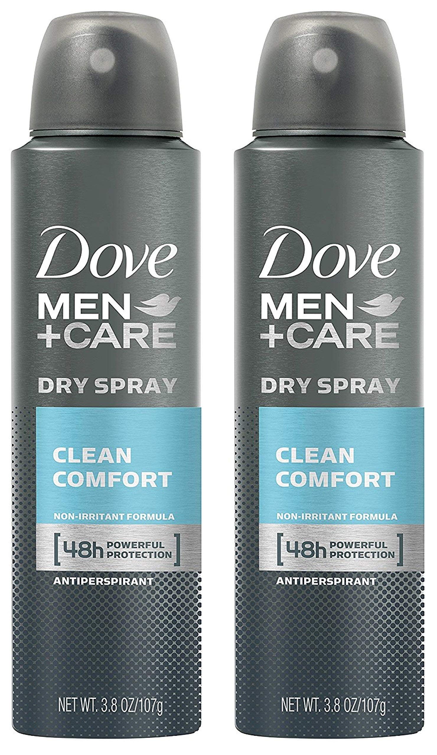 Dove Men + Care Dry Spray en action, application simple et fraîcheur rapide.