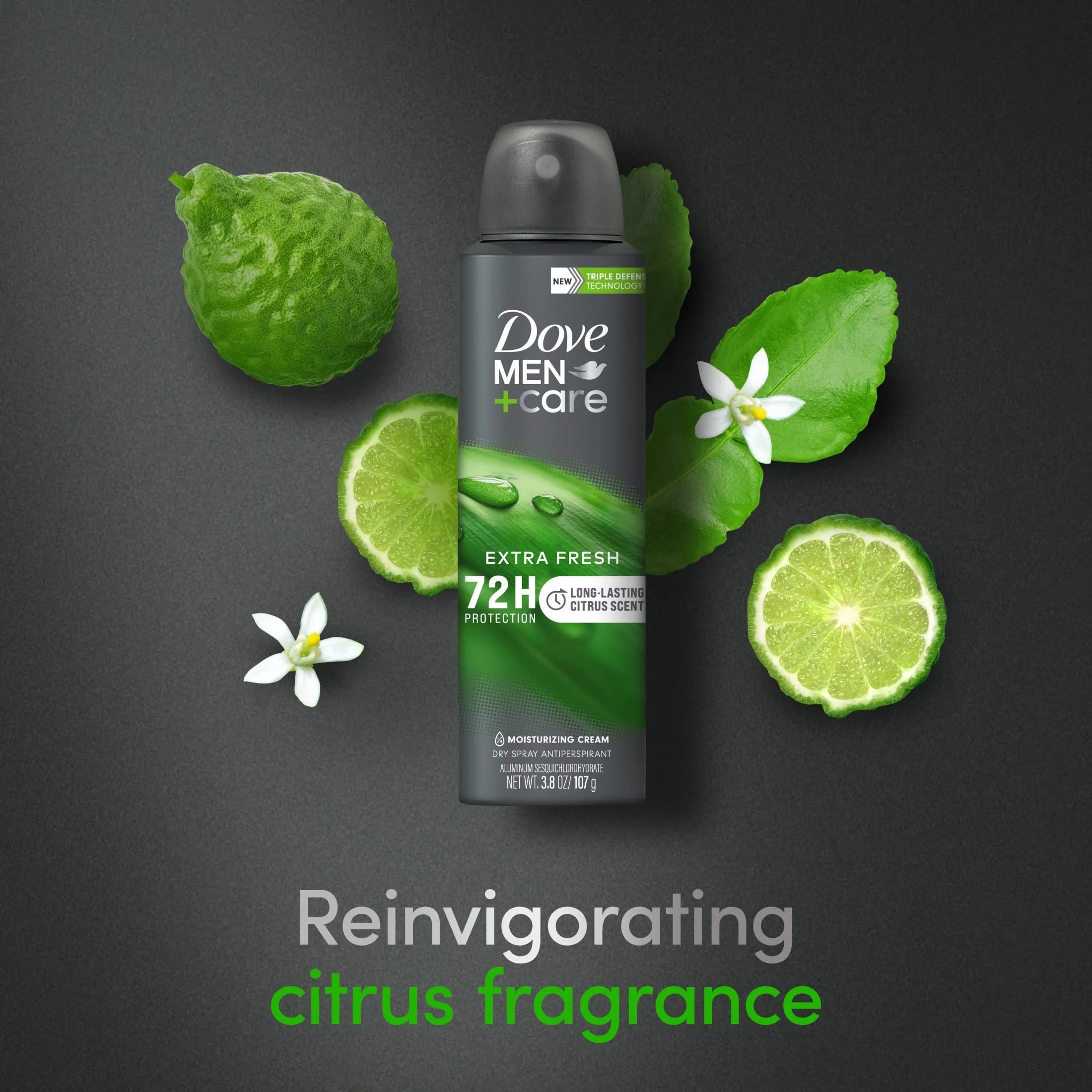 Crème hydratante 1/4 dans la formule Dove Men+Care, douceur et confort.