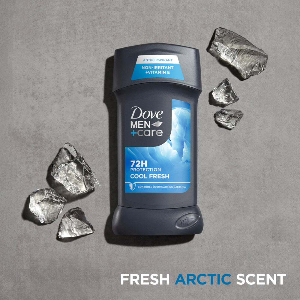 Emballage Dove Men+Care, lot de 4 sticks pratique.