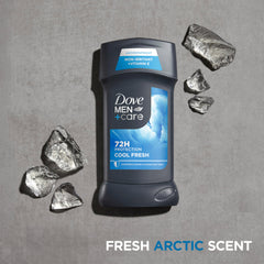 Emballage Dove Men+Care, lot de 4 sticks pratique.